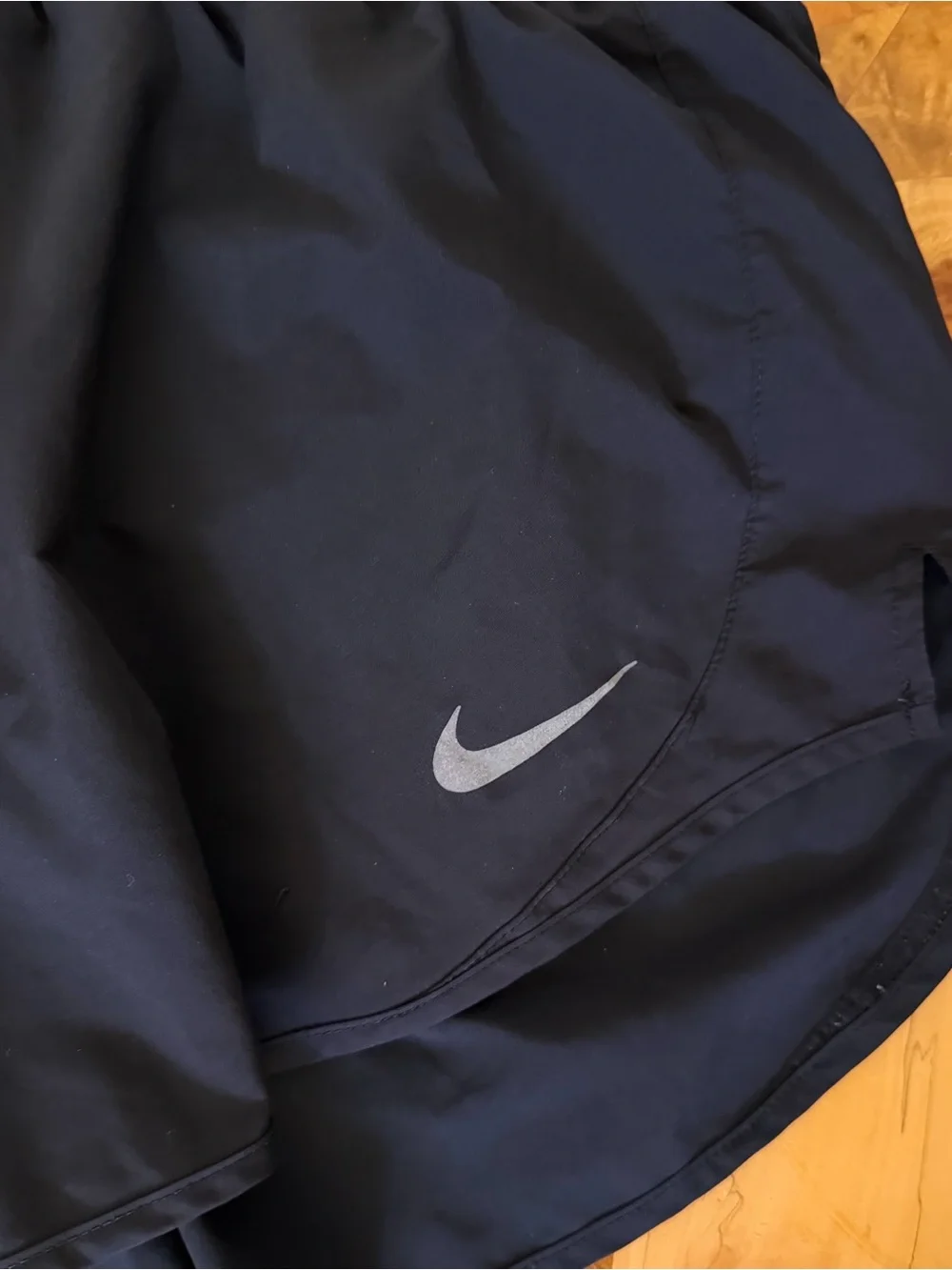 Nike Running Shorts Black Athletic Lined Drawstring Womens Medium